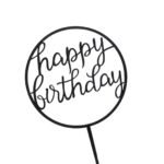 Akryl kaketopp - Happy birthday