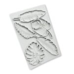 3D Monstera palm blader silikonform