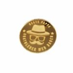 Akryl Mirror gold cupcake topper - Beste Pappa