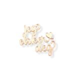 Akryl Mirror gold cupcake topper - Jeg elsker deg