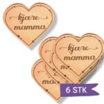 Akryl Mirror gold cupcake topper - Kjære mamma - 6 stk