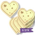 Akryl Mirror gold cupcake topper - Elsker deg - 6 stk