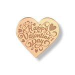 Akryl Mirror gold cupcake topper - Happy Valentine's Day