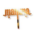 Speil kaketopp - Mamma - Gull