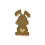 Akryl Mirror gold cupcake topper - Påskehare