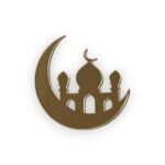 Akryl Mirror gold cupcake topper -  Mosque