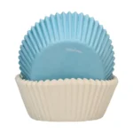 FunCakes Hvit / Lyseblå Muffinsformer pk/48