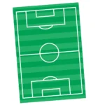 Spiselig kakepynt - fotball bane - 28,5 x 19,5 cm