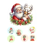 Spiselig waffer Jul + 6 muffins
