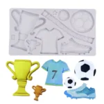 Fotball dekor - stor silikonform