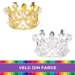 Kaketopp Liten tiara med perler