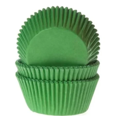 House of Marie - Mini Muffinsformer – grønn – pk/60