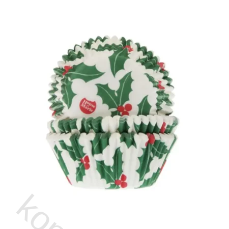 House of Marie Holly leaf Muffinsformer pk/50