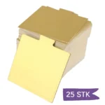 Kakebrikke 7 x 7 cm 1 mm tykk - 25 stk