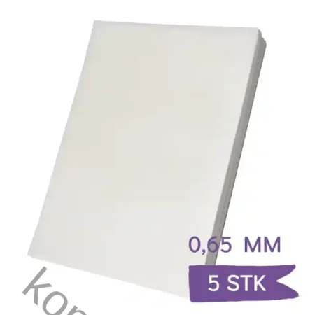 Wafer paper / Rispapir 0,65 mm – 5 stk