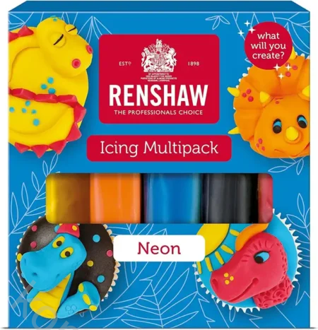 Renshaw Fondant Multipack Neon Farger 5x100g