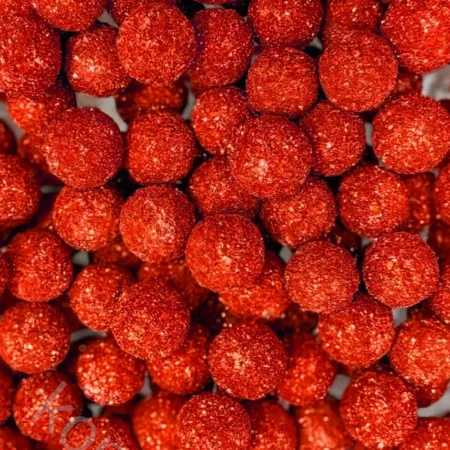 Azucren Røde Sukkerkuler med Glitter 60 g