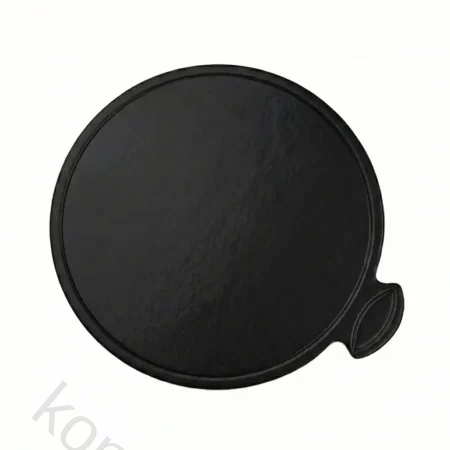 Azucren Kakebrikke 8 cm ø 1 mm tykk - 50 stk - svart