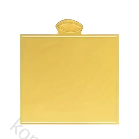 Azucren Kakebrikke 8x8 cm 1 mm tykk - 50 stk - gull