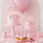 PartyDeco Kakelys pk/12 - rosa - Bilde 3