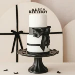PartyDeco Kakelys Happy Birthday - svart - Bilde 2