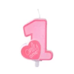 PartyDeco Kakelys Only One - rosa