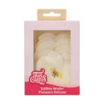 FunCakes Spiselig blomst i wafer - Orkide - pk/10 hvit - Bilde 2