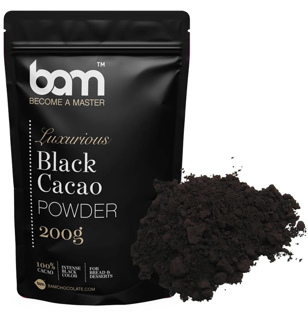 BAM-2224 BAM Svart Kakaopulver - 200g - Bilde 1