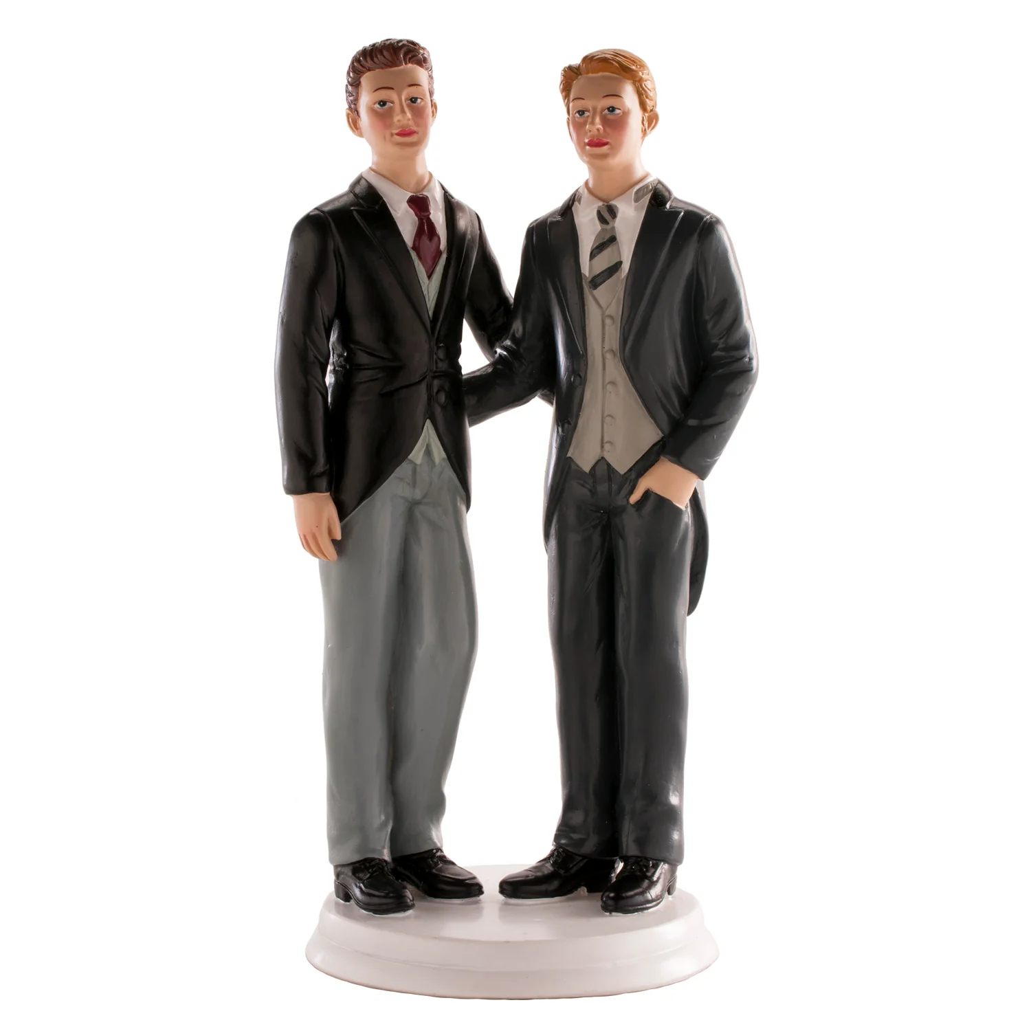 305008-PAREJA_20BODA_20GAY_20ABRAZADOS_2020CM_4 Kaketopp Brudgom og brudgom - 19 cm - Bilde 1