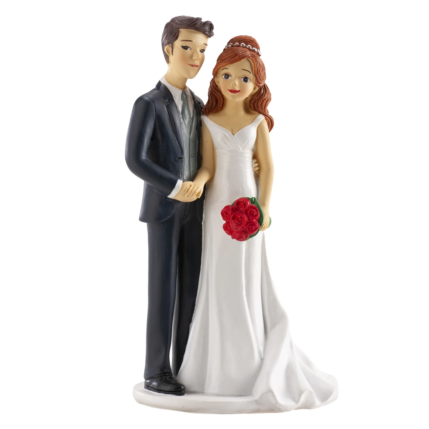 305124-PAREJA_20DE_20BODA_20COGIDOS_20DE_20LA_20MANO_2018CM_1 Kaketopp Brudepar Brud og Brudgom - 20 cm - Bilde 1