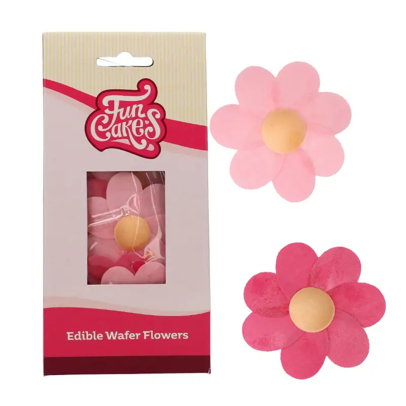 F53240 FunCakes Spiselige Wafer-Blomster Fioler - pk/8 - Bilde 1