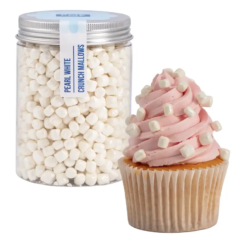 SKKQ601 PME Crunch Mallows kakestrø - Rosa og hvit - Bilde 1