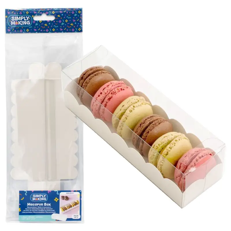 SM206815 Simply Making Macaronboks Hvit til 6 - pk/2 - Bilde 1