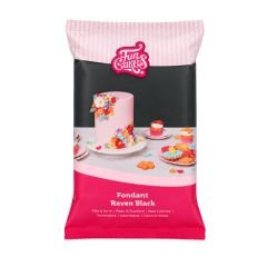 10000_F21175_image_1.jpg FunCakes Fondant Raven Black - 1kg - Bilde 1