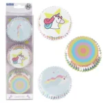 PME Unicorn Muffinsformer med Foliefôring – 60 stk