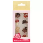 FunCakes Sjokoladedekorasjoner Høstdyr - pk/8
