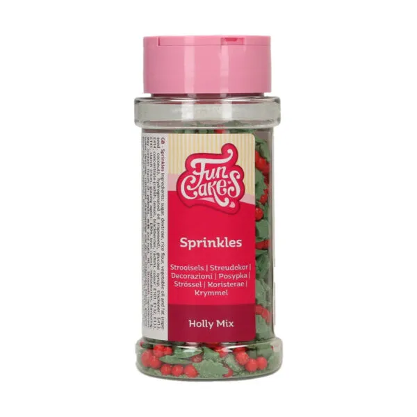 F52870_FunCakes_Holly_Mix_55g-1-600x600-1.webp FunCakes Kakestrøssel Holly Mix - 55g - Bilde 1