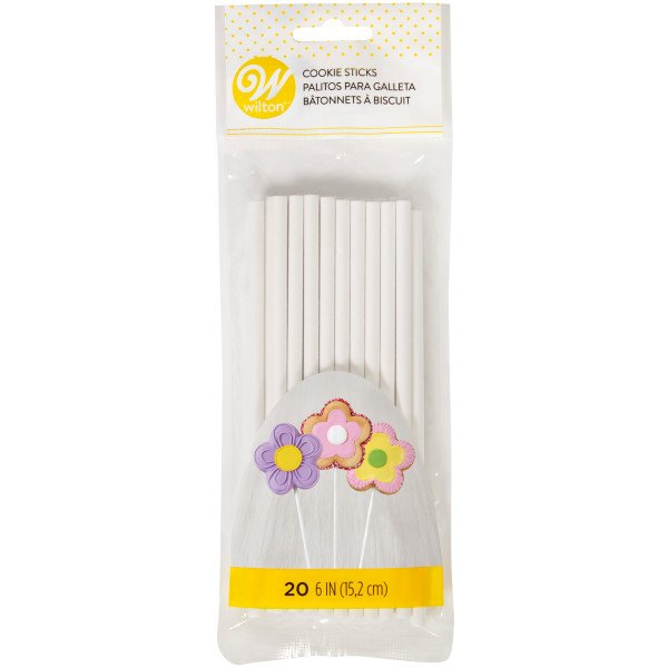 Wilton2024_191001148_Wilton_Cookie_Sticks_15cm_1_jpg_3_1.jpg Wilton Lollipop-pinner 15 cm – 20 stk - Bilde 1